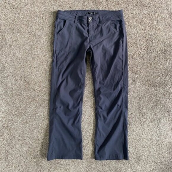 PRANA Halle Convertible Coal Grey/Gray Roll-up Pants 12 SHORT - Picture 4 of 16